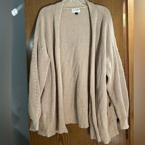 Universal Thread Tan Chunky Knit Cardigan
